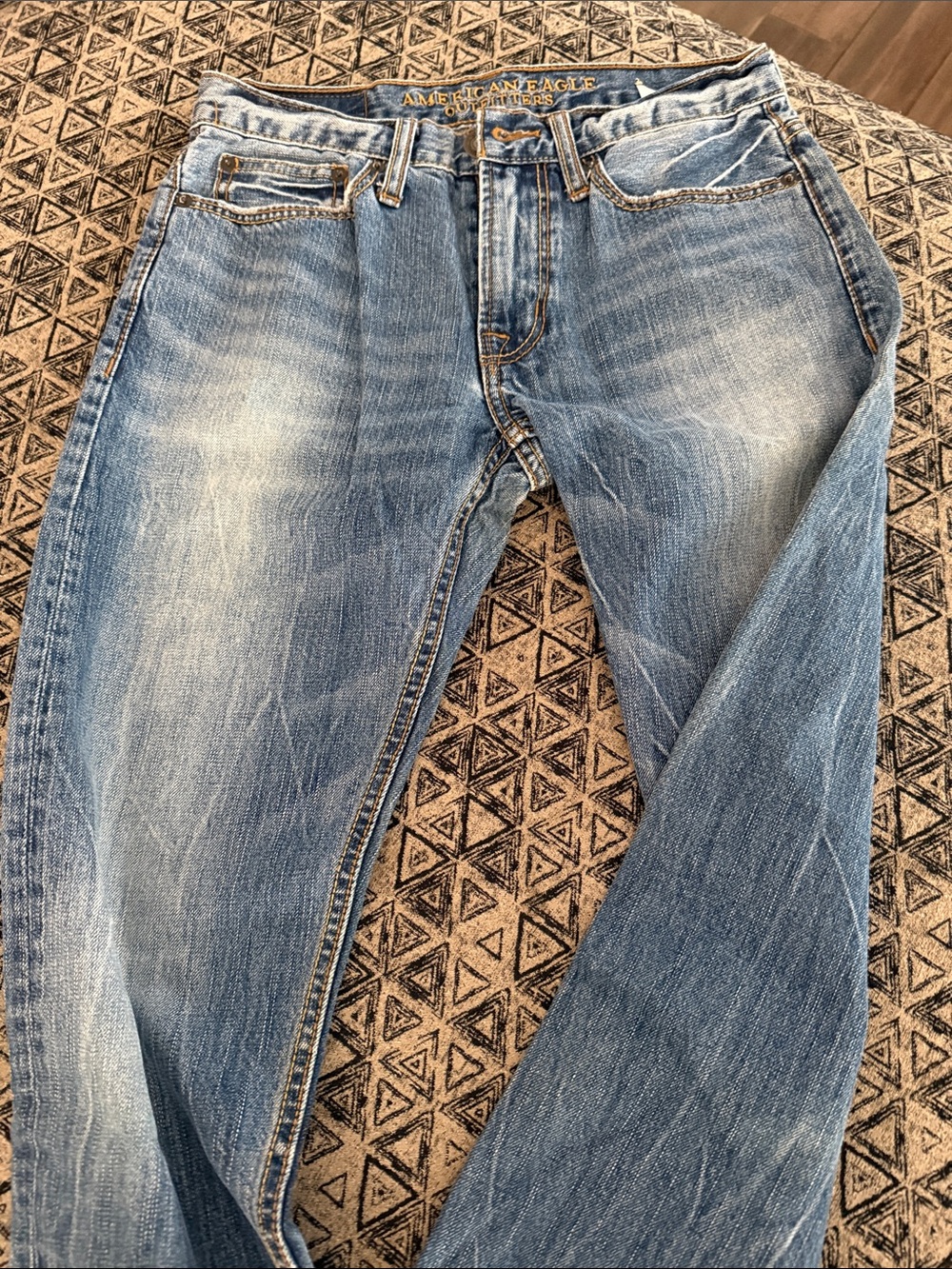 American Eagle Outfitters Men’s Light Blue Straight Jeans